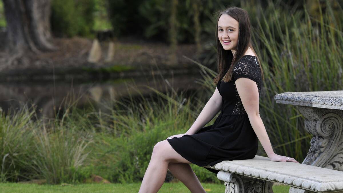 BIG DREAMS: Caitlyn Skerry, 15, wants to become Miss Country Girl Australia. Picture: Les Smith
