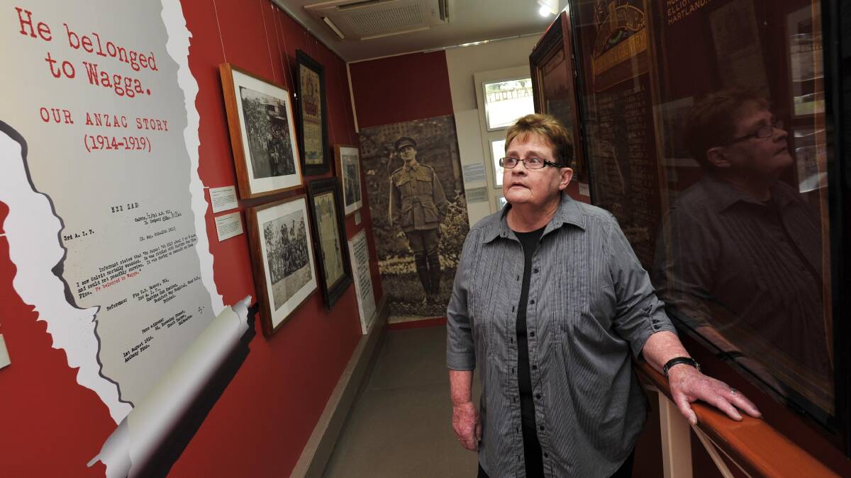 CONNECTION TO HOME: Nancy Blacklow says the "personal' letters soldiers sent home, which were published in Riverina newspapers, gives a social account of the war effort. Picture: Les Smith