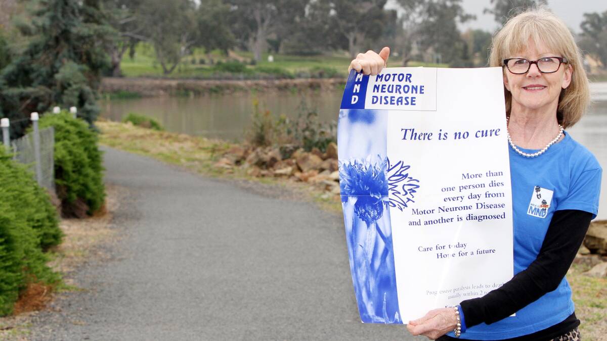 Walk to D'Feet MND loca organiser Pat O'Hara is gearing up for next month's event around Lake Albert that will raise money and awareness for the MND Association. Picture: Kieren L Tilly