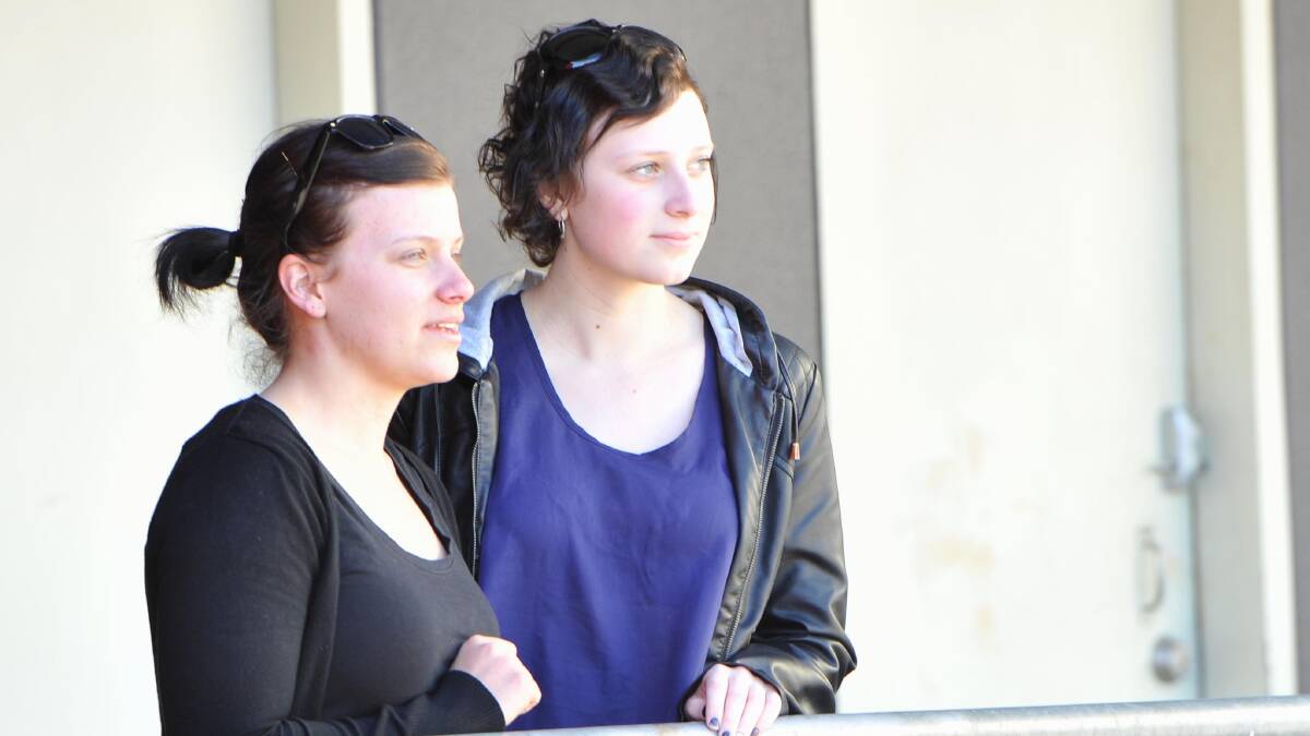 Sisters Nicola and Amelia Brissenden say they generally feel safe in the community, following the counter-terrorism raids in Sydney and Brisbane on Thursday. Picture: Laura Hardwick