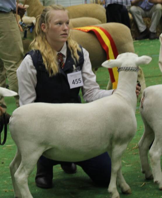 TOP SHEEP (left): Belle Barnes with Rosie. Pictures: Contributed