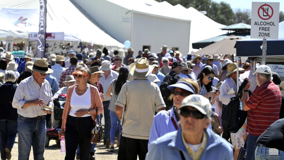 PACKED: Crowds piles into the Henty Field Days opening day. Picture: Les Smith 