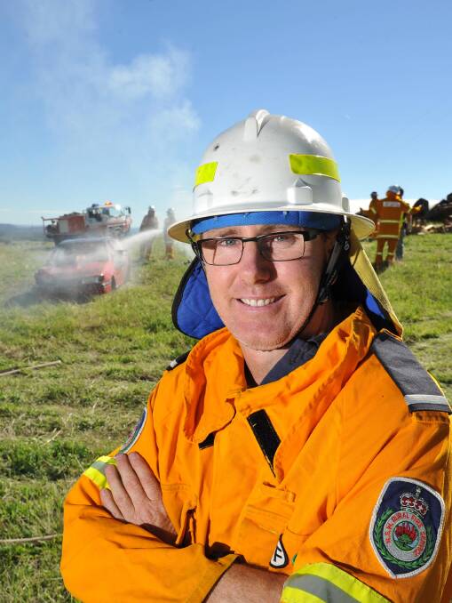 HYDROTHERPY POOL A LIFE SAVER: Deputy Captain of the Lake Albert RFS, Michael Gentle, says he would not be able to fight fires today if it wasn't for the relief the hydrotherapy pool provided him when he injured his leg in 2002. Picture: Michael Frogley 