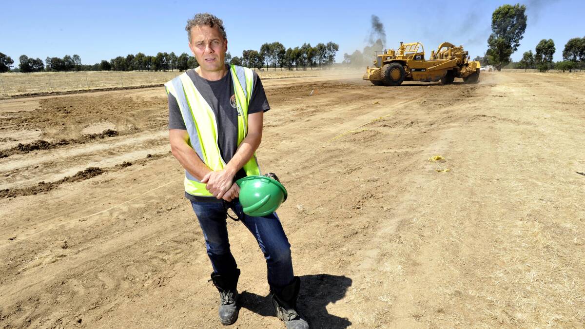 SAFER FASTER ROAD: The multi-million dollar roadworks at the Oura Road and Byrne Road intersection have begun, creating a faster, safer road according to Wagga City Council director of Infrastructure Service Heinz Kausche. Picture: Les Smith