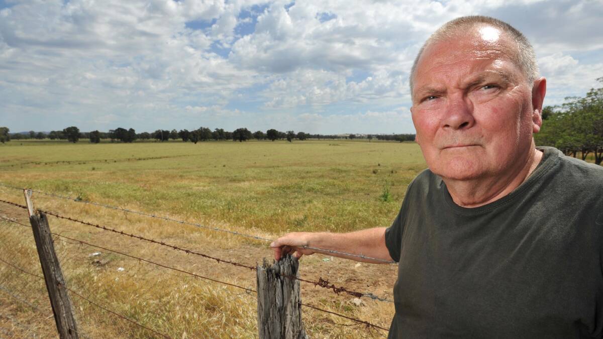North Wagga Residents Association president Laurie Blowes says the association holds reservations about the effect a proposed harness racing facility will have on the suburb's floodplain. Picture: Michael Frogley