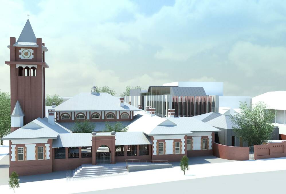 An artist's impression of what the finished Wagga Courthouse redevelopment will look like.