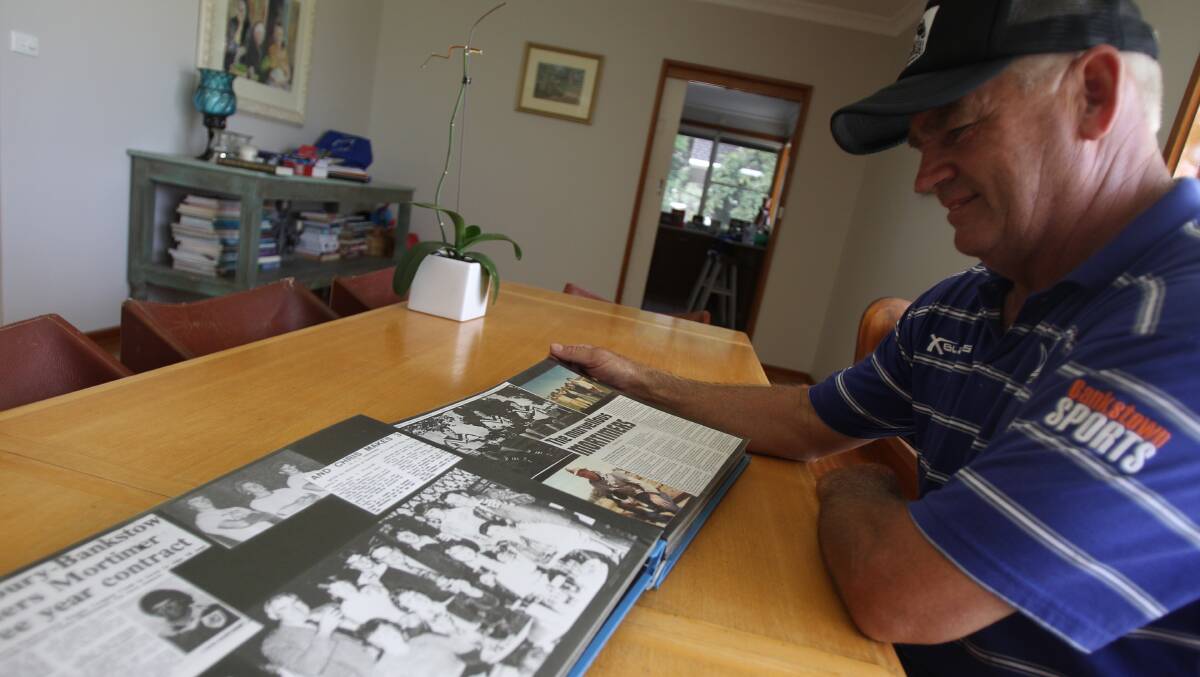 REMINISCING: Chris Mortimer, the youngest of the Mortimer brothers, reflects on his rugby league days at his Oura home. Picture: Brodie Owen