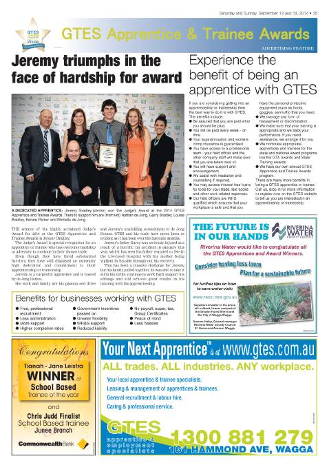 GTES Apprentice & Trainee Awards