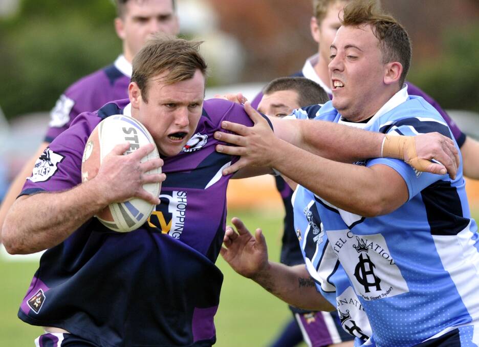 Southcity prop Brent Snowden (left) sustained a collar bone injury during the game.