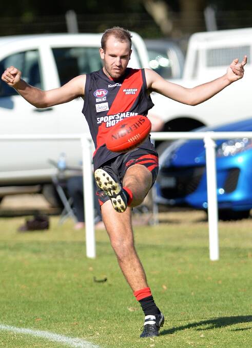 Marrar player Bryce Graetz is in doubt with a hip injury.