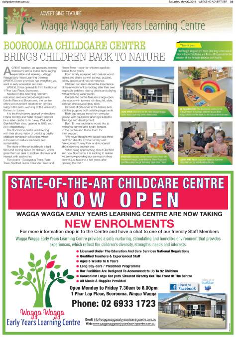 Wagga Wagga Early Years Learning Centre - Boorooma