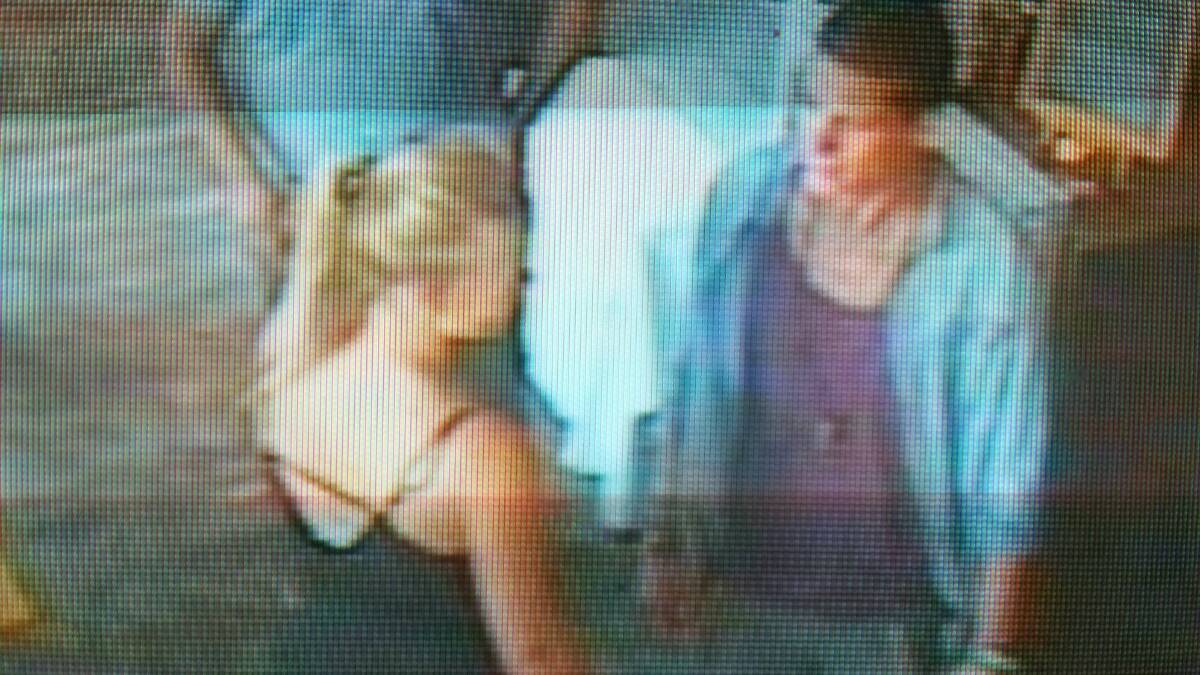 CCTV footage of the couple that left Mojo's Restaurant without paying for their meal. 