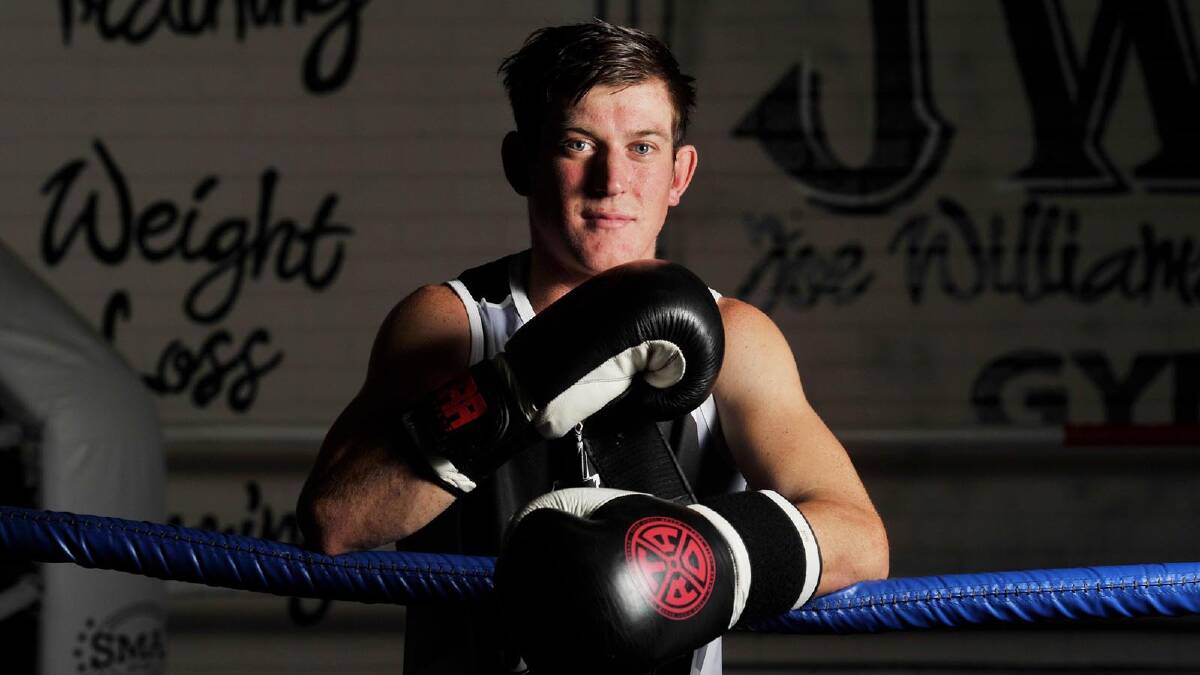 Callum Price takes a break from training at Joe Williams Boxing while gearing up for an exhibition fight after recovering from a kidney transplant.