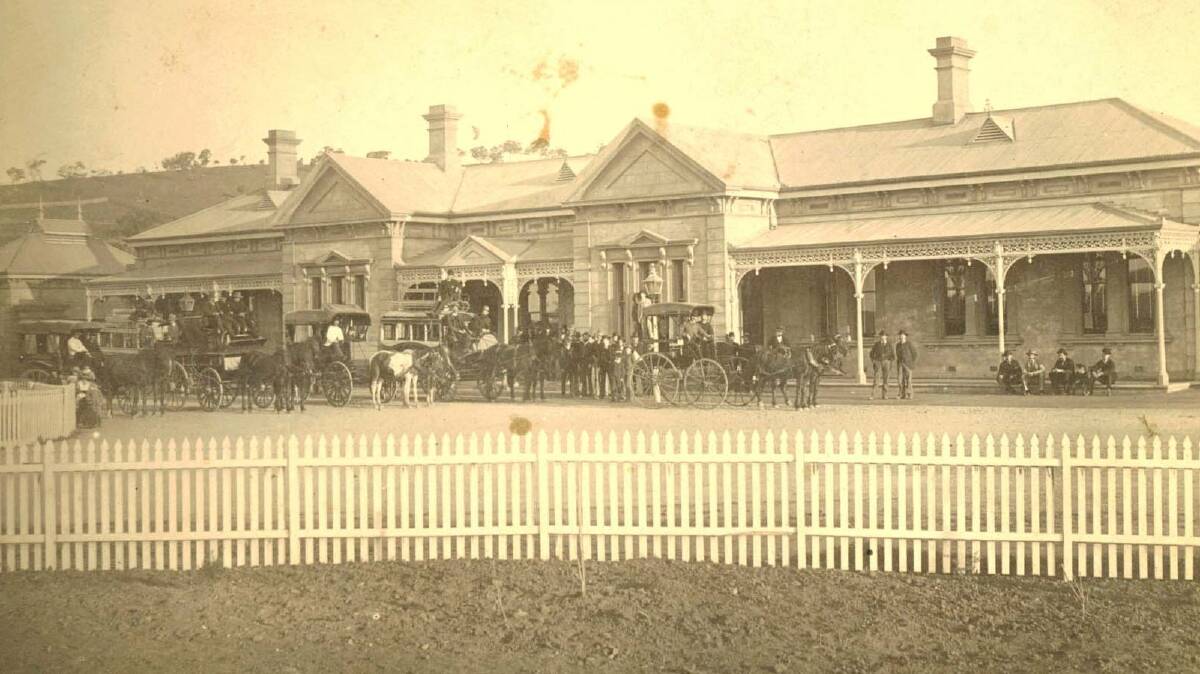 The Wagga Wagga Railway Station c early 1880s. (Photo courtesy of the Museum of the Riverina)