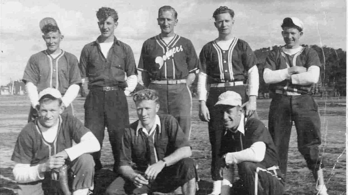 Wagga baseball team: The Dodgers, 1950s (from the Goodwin Collection, RW2100/63).