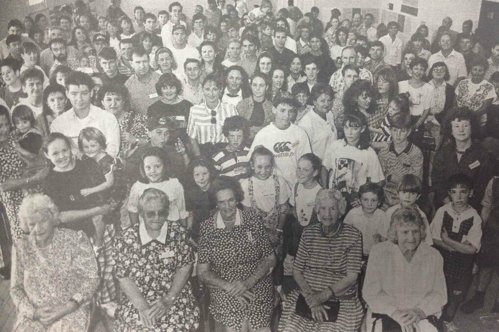 At least 160 descendants of Martin and Mary Margaret Rava attended the reunion at Grong Grong.