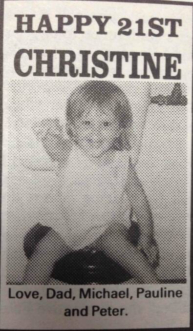 Christine turned 21.