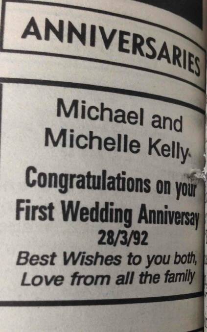 Congratulations, Michael and Michelle.