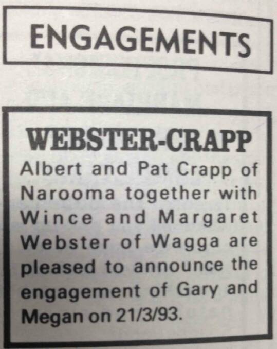 Congratulations Gary and Megan.