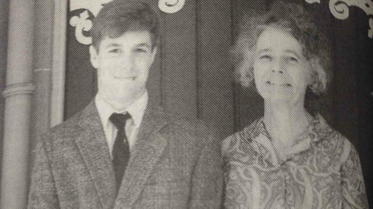 Wagga's Peter Mueller, pictured with mother Jane, was inducted as a prefect of Scots School Bathurst.