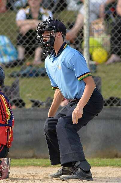 A GRADE: Umpire Trai Hildebrand. Picture: Michael Frogley