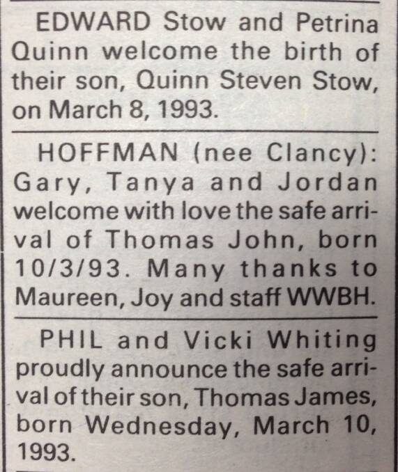 Welcome to the world, Quinn Steven, Thomas John and Thomas James.