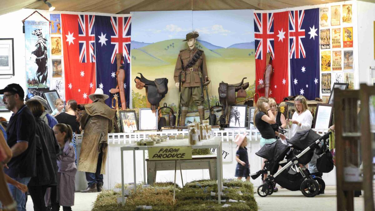 The Light Horse Association display at the Gundagai show. Picture: Les Smith