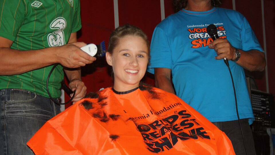 Gill Whiteley from Hay raised just under $10,000 when she chopped her locks for the World's Greatest Shave. Picture: Chris Huntly