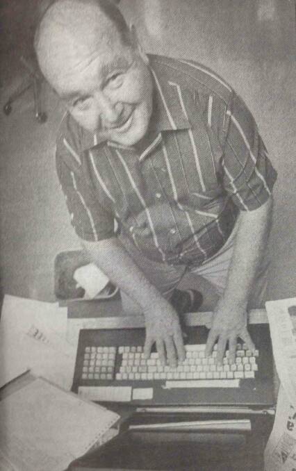 Geoff Clarke on his last day as a typesetter at The Daily Advertiser after spending 37 years with the newspaper.