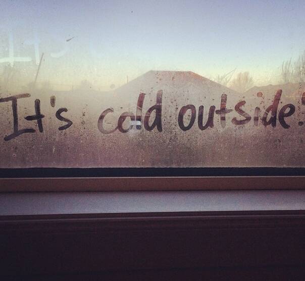 "Just in case you were wondering, it's really #cold outside. #wagga #window". Picture: @zoratheexplorer/Instagram