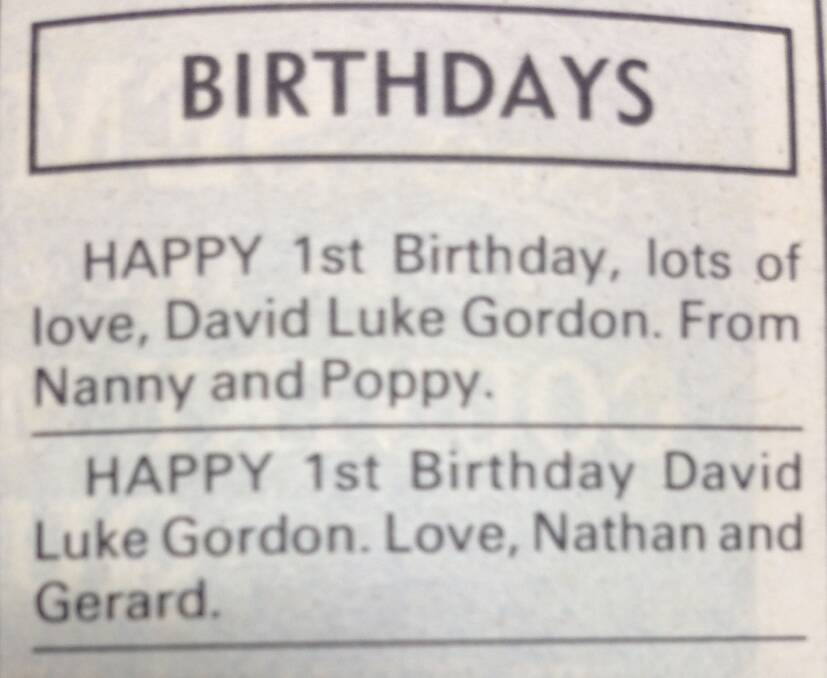 Lots of birthday wishes for David Luke Gordon.