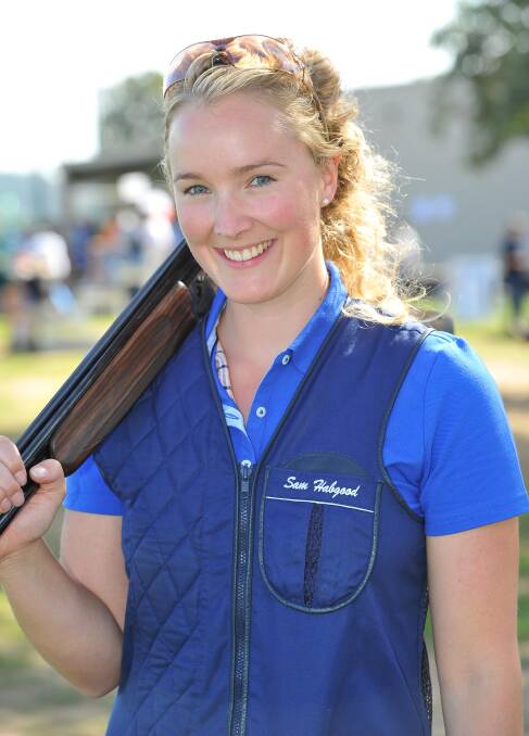 Geelong's Sam Bucholz, 27, at the National Trap Championships at the National Shooting Ground in Wagga. Picture: /Daily Advertiser