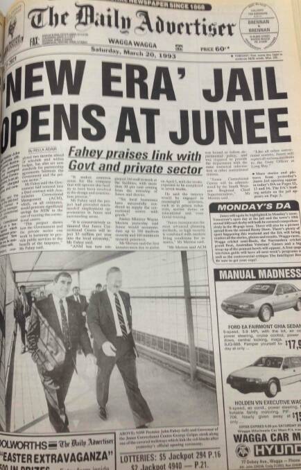The front page of The Daily Advertiser on March 20, 1993.