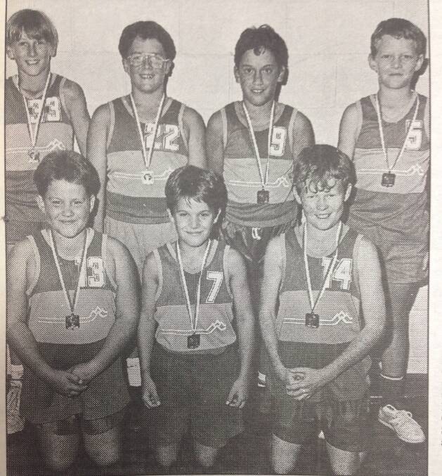 Country Link team, which won Wagga Junior Basketball Association's under 12 competition, (back, from left) Ben Guilton, Ben Renshaw, Thomas Gaskin, Andrew Robards (front, from left) Sam Harrington, Sam Crack and Daniel Sullivan.