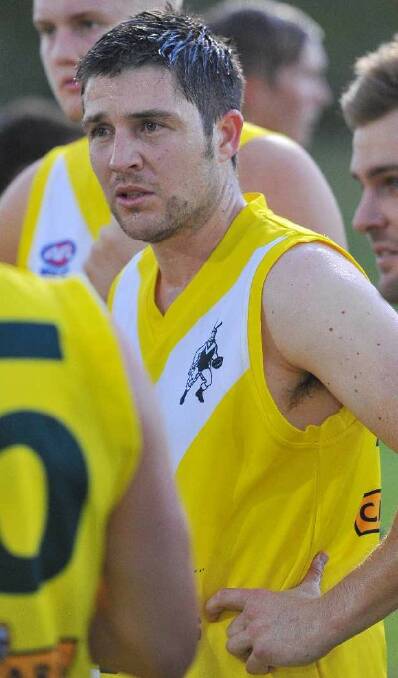 Coolamon's Pete McGrath the Charity Shield game between Coolamon and Temora at Narrandera. Picture: Kieren L Tilly