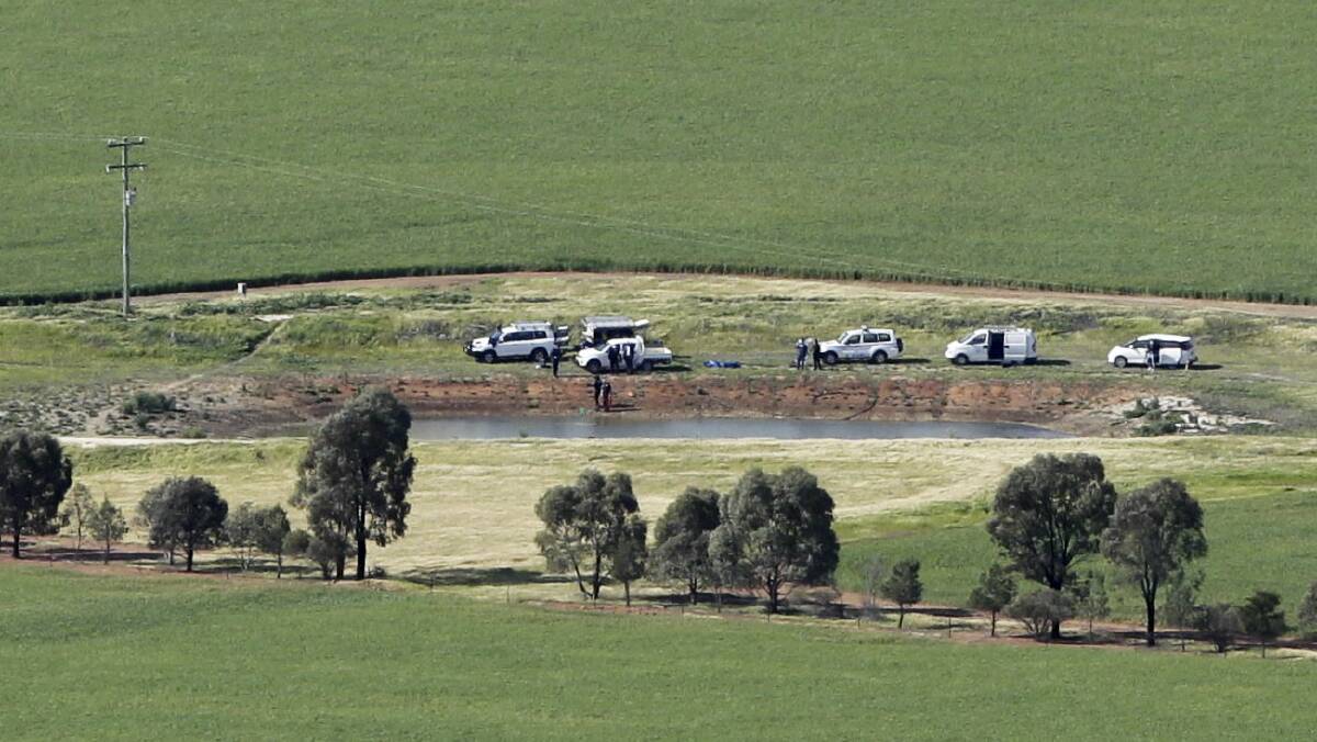 The body of a fifth victim has been found at the Boree Creek property where a mother and her three children were found dead yesterday. Picture: James Brickwood/SMH NEWS