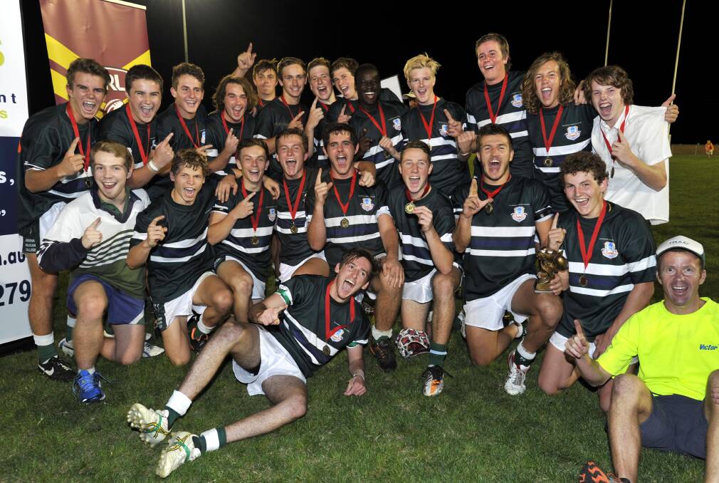 The Riverina Anglican College finally won a Hardy Shield, defeating powerhouse Kildare Catholic College. Picture: Les Smith