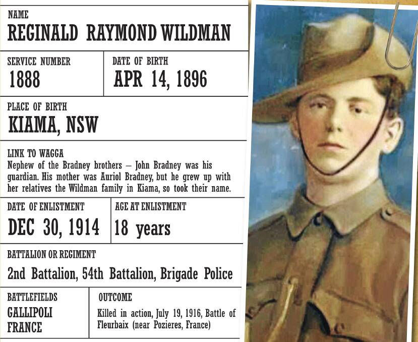 Reginald Raymond Wildman | OUR WORLD WAR I HEROES