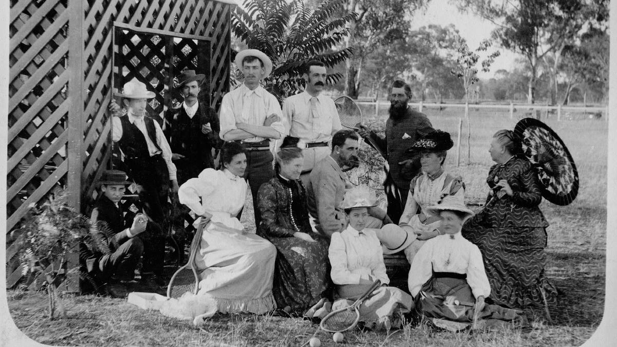 A tennis party at “Wyoming”, circa 1910 (from the Wagga Wagga and District Historical. Society collection, RW2893/472).