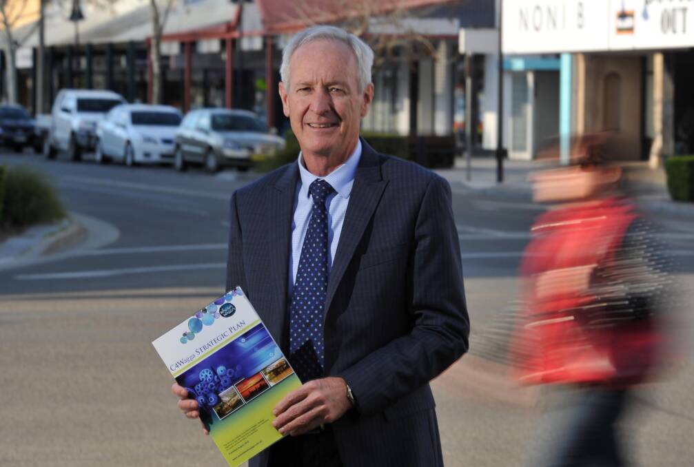 Committee 4 Wagga chief executive Chris Fitzpatrick launched the groups latest strategic plan this week. Mr Fitzpatrick says the proposed Riverina motorsport complex has significant prospects for the city. Picture: Michael Frogley