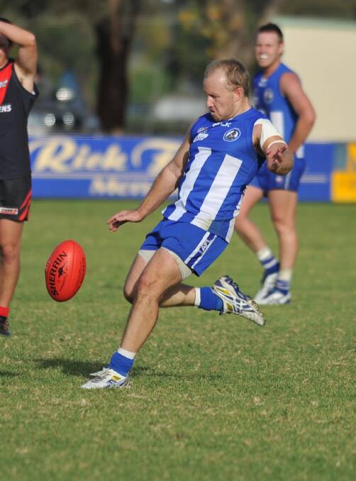EARLY EXIT: Temora coach Mark Kruger fears he's played his last game for the club after sustaining heavy damage to his knee on Saturday.