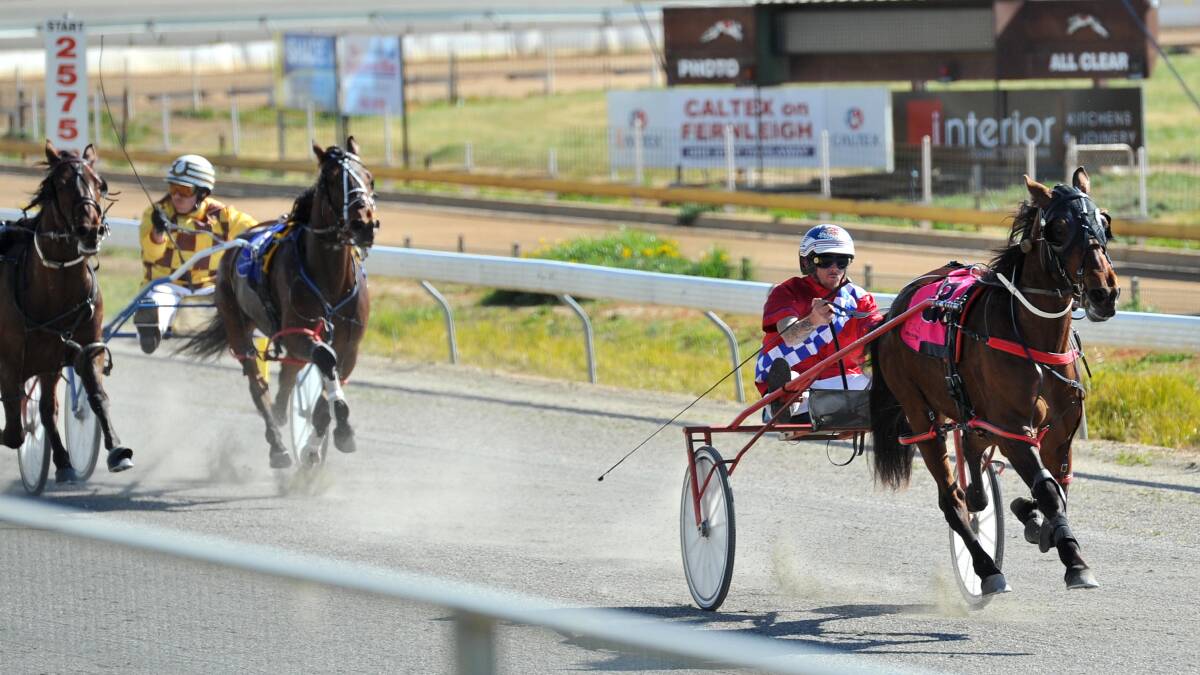STREAKING AHEAD: Cams Victories clears out to defeat her rivals and bring up the first of two victories for Shaun Snudden and Leigh Sutton.