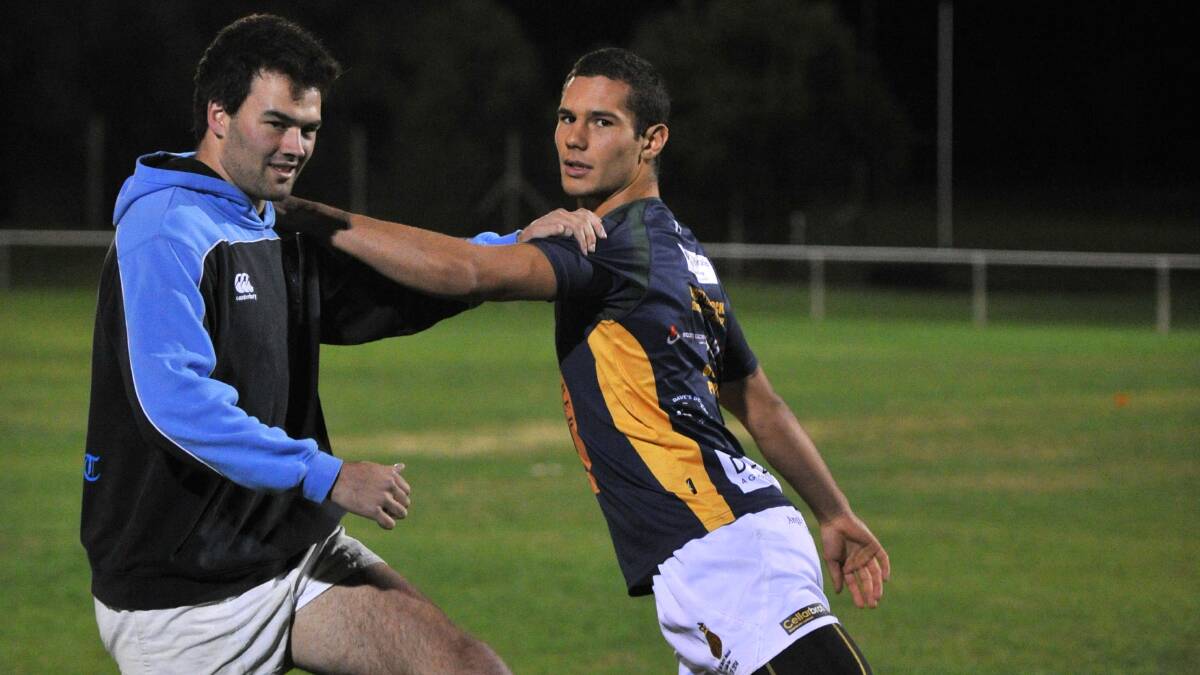 SELECTED: Ag College players James Grimmett (left) and Tanian Naude have both been picked in the SIRU City Rams teams.