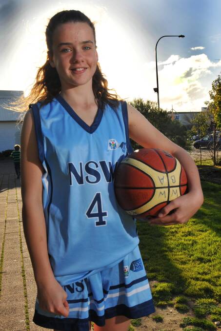 RISING STAR: Wagga youngster Ella McFarlane will compete against some of the nation's best basketballers in Townsville this month after being selected in the NSW PSSA team. Picture: Laura Hardwick