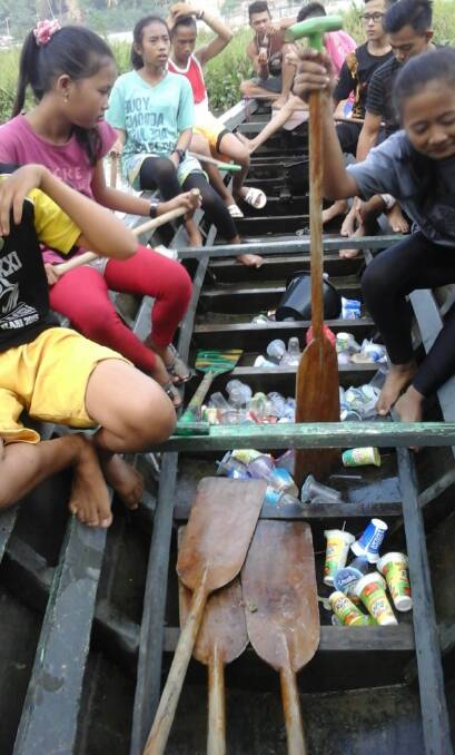 Children at al-Kausar kindergarten in Jambi, central Sumatra, can pay their school fees with rubbish. Photo: Supplied