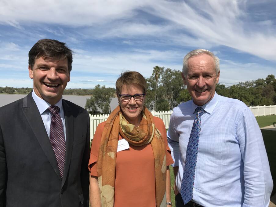 FAIR GO FOR THE BUSH: Assistant Minister for Cities Angus Taylor has linked Wagga's future prosperity to developing freight infrastructure. 