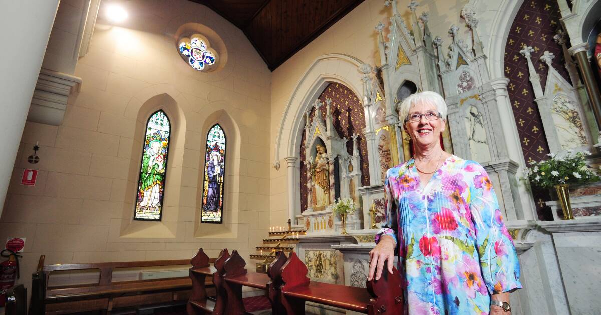 SONG IN HER HEART: Founder of Murrumbidgee Magic Chorus Jill Harris will farewell Wagga at St Michael's Cathedral on Sunday. Picture: Kieren L Tilly.