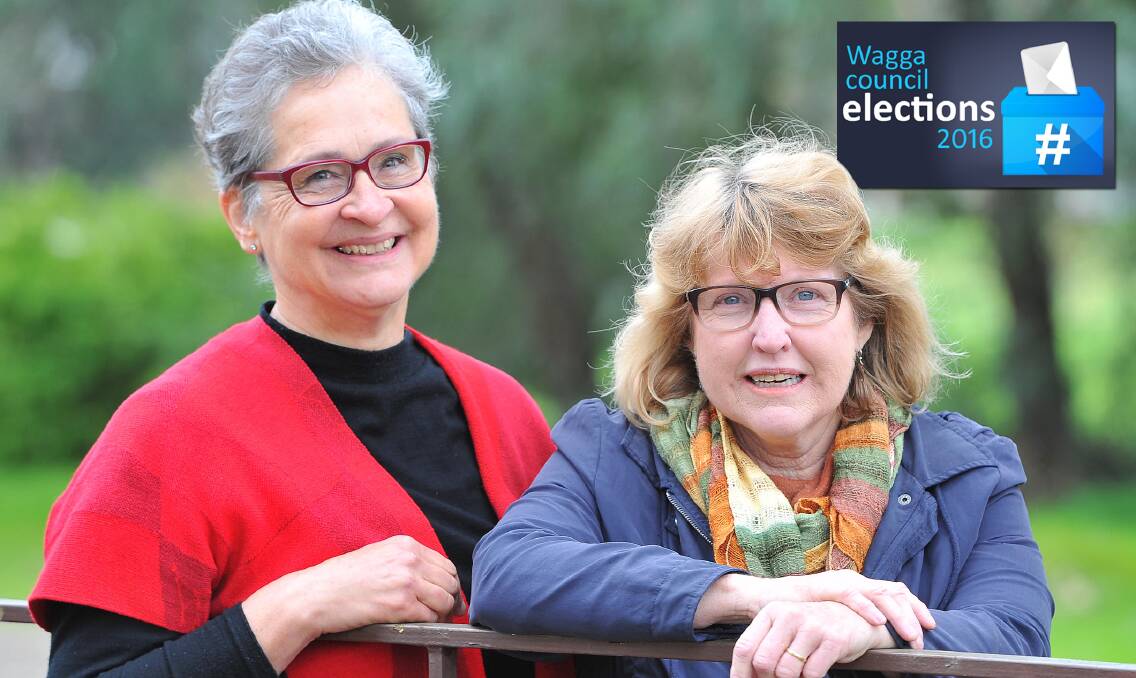 CRITICAL THINKERS: Ecologist Patricia Murray (left) and agriculture researcher Ros Prangnell (right) want more science in the planning process and want property developers banned from local government. Picture: Kieren L Tilly.