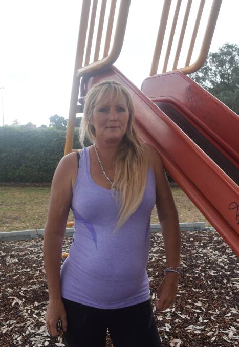 DISTRESSED: Mother of three, Marion Jones, has received death threats after naming a convicted paedophile on her Facebook page. Picture: Amelia Mills