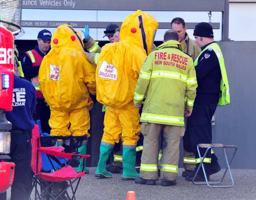 Wagga's HAZMAT crew have been called to Ausply in Forest Hill.
